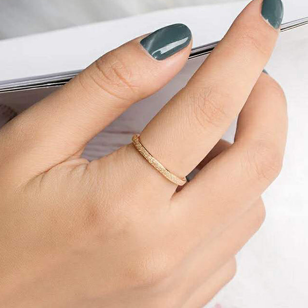 The Frosted Stacking Ring
