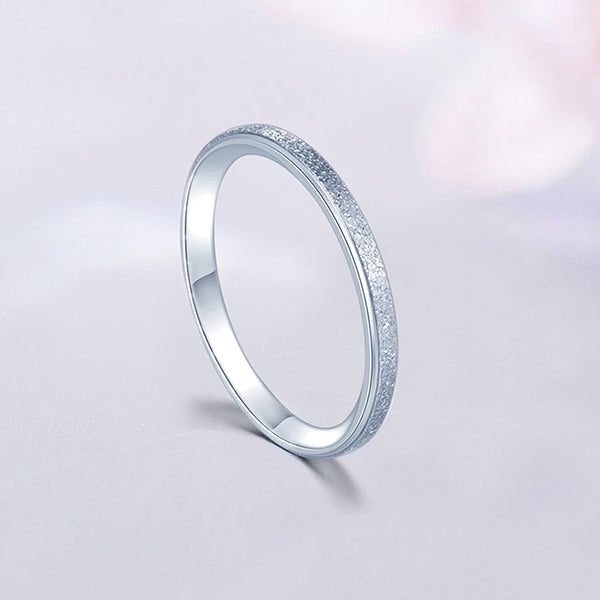 The Frosted Stacking Ring