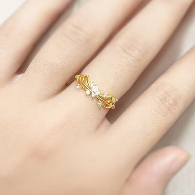 The Crystal Butterfly Ring