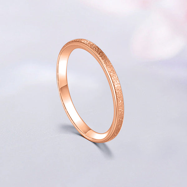 The Frosted Stacking Ring
