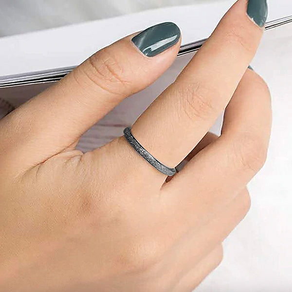 The Frosted Stacking Ring