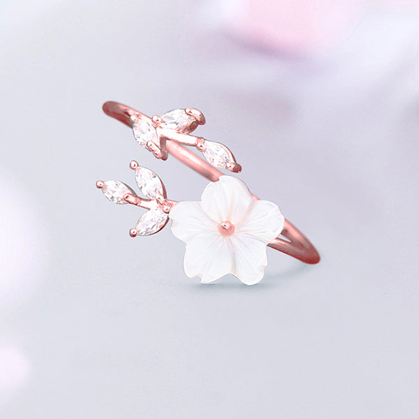 Cherry Blossom Ring in Rose Gold