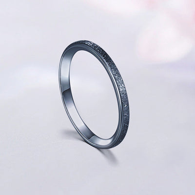 The Frosted Stacking Ring