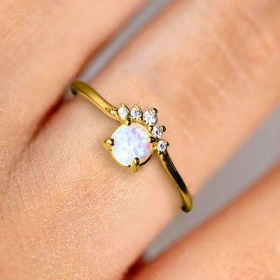 The Opal Crown Ring