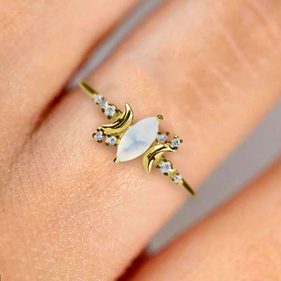 The Heavenly Moonstone Ring