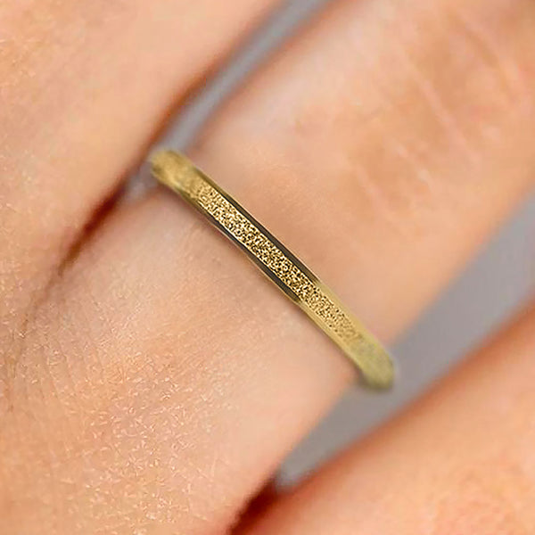 The Frosted Stacking Ring