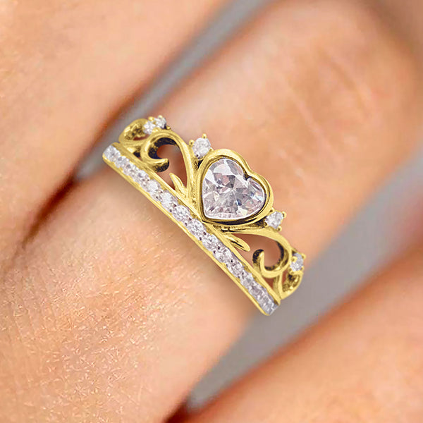 The Tiara Heart Ring