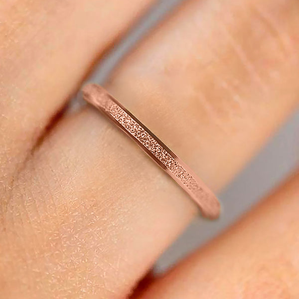 The Frosted Stacking Ring