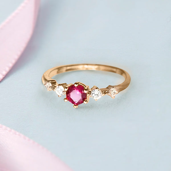 The Rosy Cupid Ring