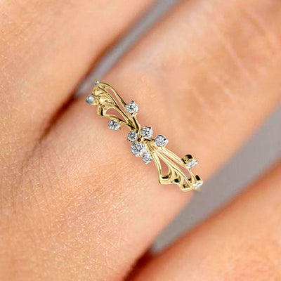 The Crystal Butterfly Ring