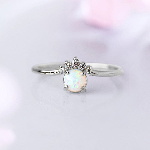 The Opal Crown Ring