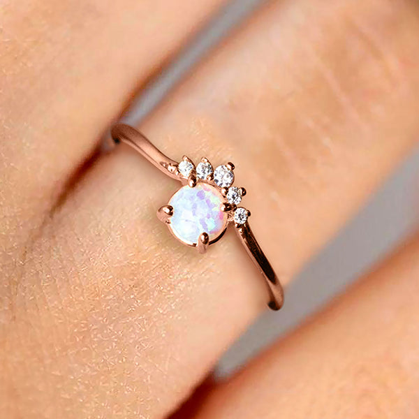 The Opal Crown Ring